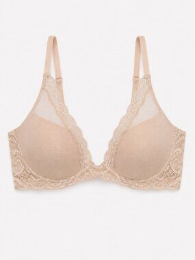 Natori Feathers Full Figure Contour Underwire Bra – Café – 32DDD